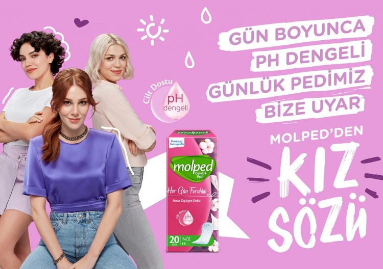 Molped'in yeni marka yüzü Elçin Sangu, reklam filminde 'Kız Sözü' veriyor