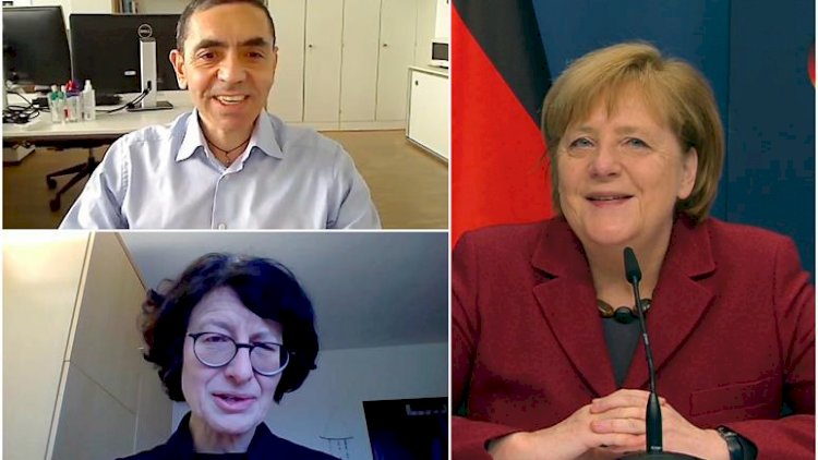 Almanya Başbakanı Angela Merkel, Şahin ve Türeci ile görüştü: