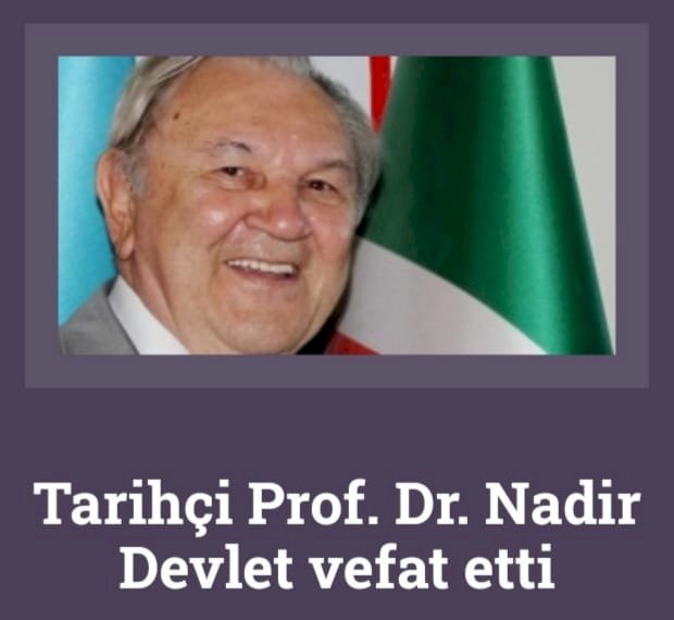 Prof Dr Nadir Devlet (1944-30 Nisan 2021) hocamızı kaybettik...