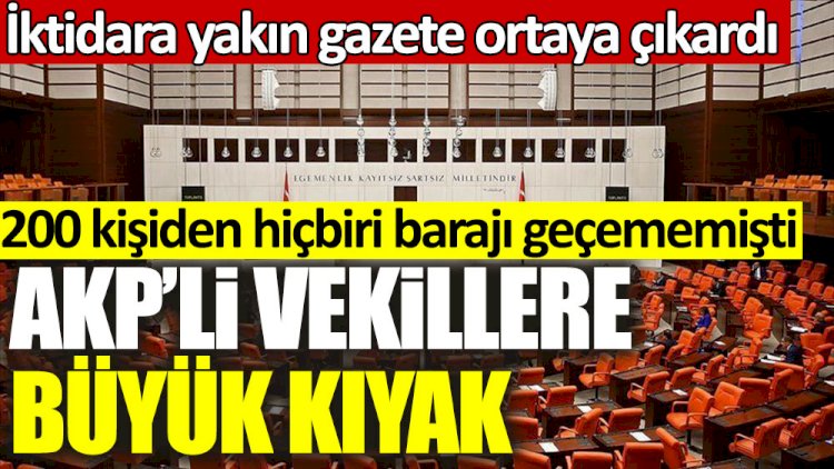İktidara yakın gazete ortaya çıkardı! AKP'li vekillere büyük kıyak