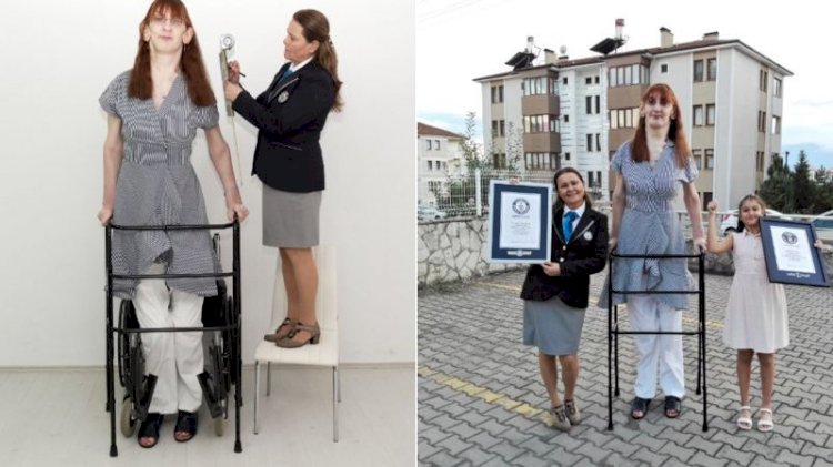 Rumeysa Gelgi, 'Dünyanın en uzun boylu kadını' olarak Guinness Rekorlar Kitabı'na girdi