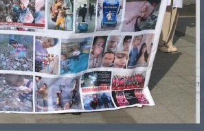 İstanbul'da Uygur Çocukları İçin Protesto