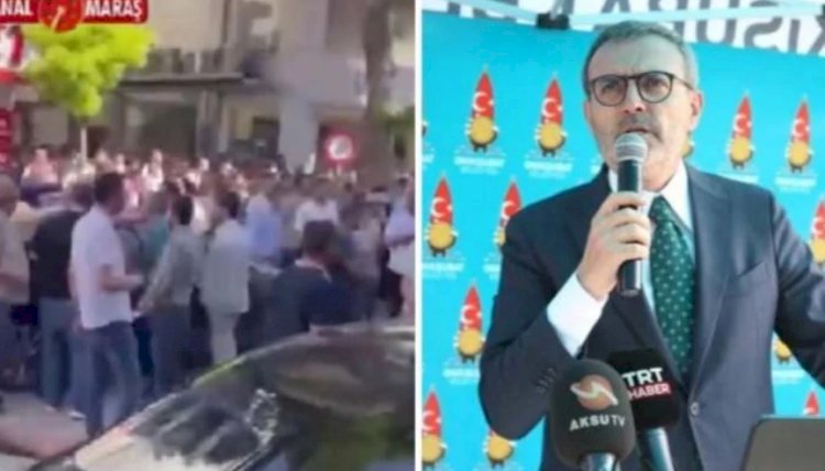 Mahir Ünal, AKP'nin yüzde 52 oy aldığı Elbistan'da protesto edildi