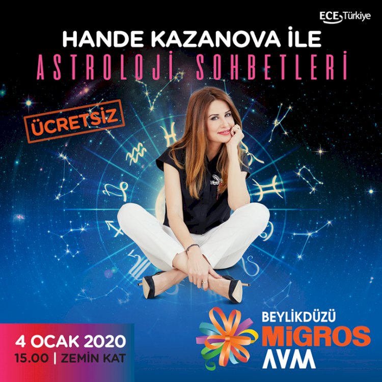 Hande Kazanova Beylikdüzü Migros AVM’de Astroloji Tutkunlarıyla Buluşuyor