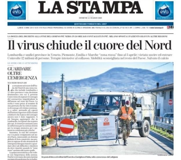 Koronavirüs: İtalya'da 16 milyon kişi karantinada, ölü sayısı 24 saatte 133 arttı