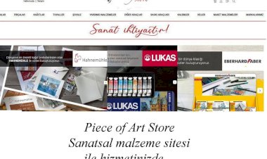 Sanat Malzemeler İçin Yeni Adres; Piece Of Art Store