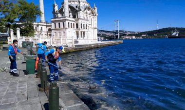 DENİZLERDEKİ LODOS KAYNAKLI KİRLİLİK TEMİZLENDİ