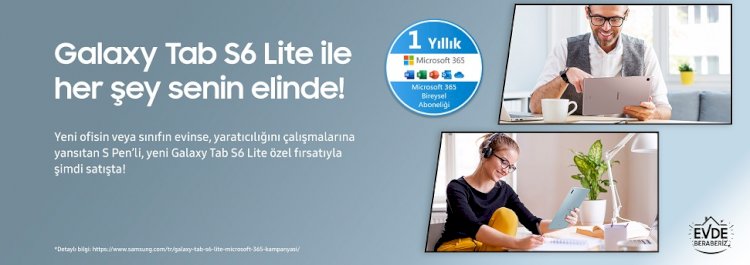 Galaxy Tab S6 Lite şimdi Microsoft 365 Bireysel aboneliği ile birlikte!