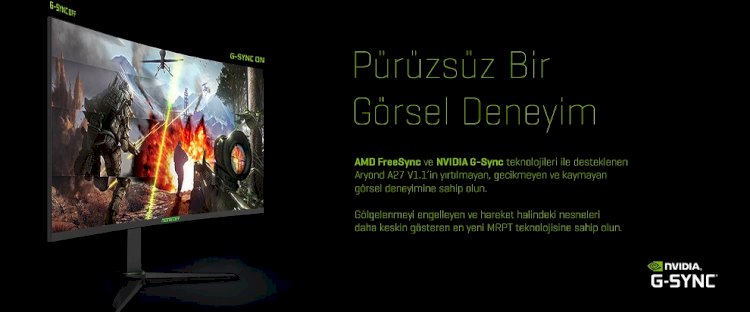 Monster Notebook’tan Canavar gibi Monitör: Aryond