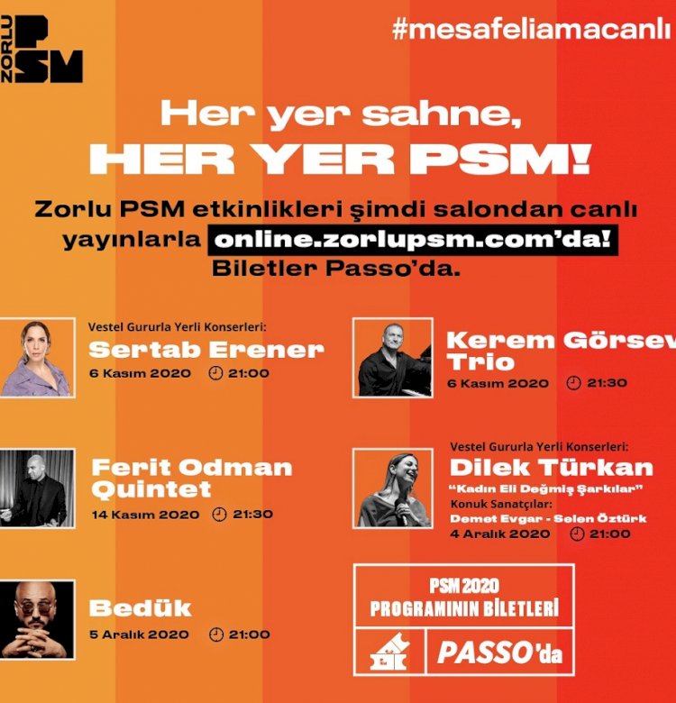 Zorlu PSM dijital platformda da perdelerini açtı; Biletli hibrit etkinlikler Kasım’da başlıyor!
