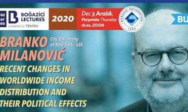 ABD'li ekonomist Branko Milanović, Boğaziçi Lectures’ın konuğu