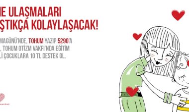 1 Aralık Paylaşma Günü’nde Otizmli Çocukların Eğitime Ulaşmaları Paylaştıkça Kolaylaşacak!