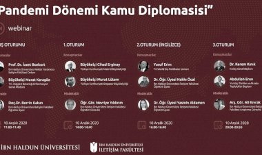 İHÜ’den “Pandemi Döneminde Kamu Diplomasisi” Webinarı