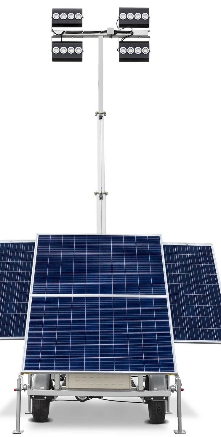Solar Aydınlatma Kulesi enerjisini güneşten alıyor