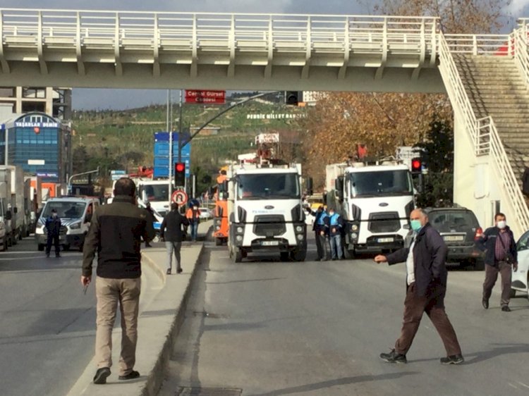 PENDİK BELEDİYESİ’NİN KESTİĞİ YOLU POLİS AÇTI