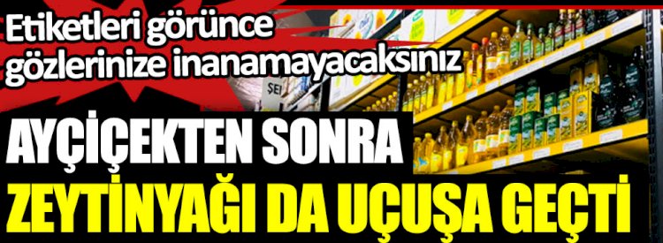 Ayçiçekten sonra Zeytinyağı da uçuşa geçti