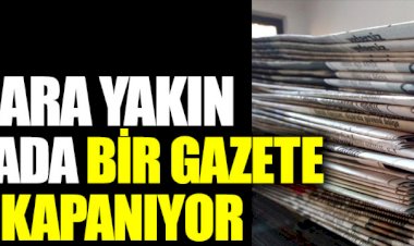İktidara yakın medyada bir gazete daha kapanıyor