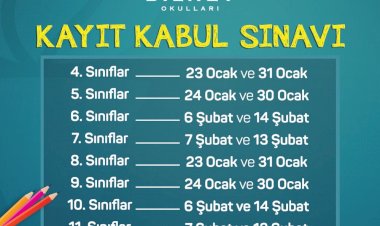 “Bilnet Okulları Kayıt Kabul Sınavları” 23 Ocak’ta Başlıyor!