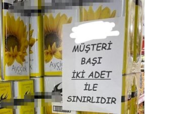 Artık paranız olsa da Ayçiçek yağı almak o kadar kolay değil. Markete gidenler bu yazıyla karşılaştı