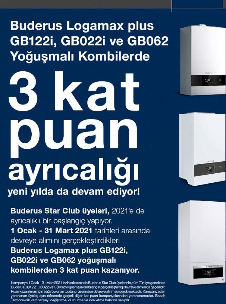 Buderus Star Club’tan Kat Kat Puan Kampanyası!