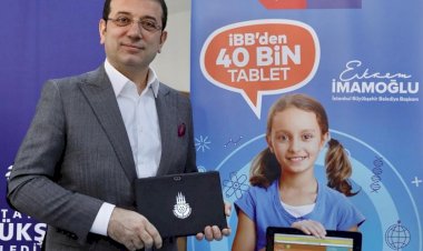 40 BIN TABLET DAĞITIMINI BAŞLATAN İMAMOĞLU: “ZOR GÜNLERI DAYANIŞMAYLA AŞACAĞIZ”