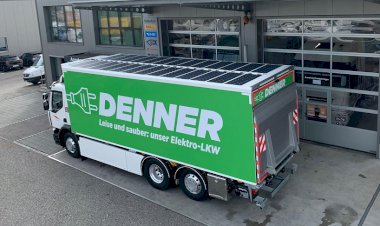 RENAULT TRUCKS D WIDE Z.E. ELEKTRİKLİ KAMYON, GÜNEŞ PANELLERİ İLE DONATILDI