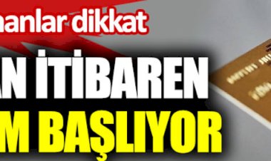 Kredi kartı kullananlar dikkat. 1 Mayıs'tan itibaren yeni dönem başlıyor