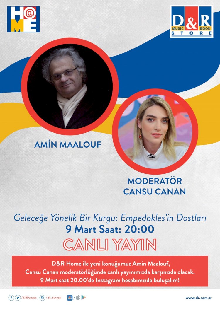 Dünyaca ünlü yazar Amin Maalouf, Türk hayranlarıyla D&R Home’da buluşmaya hazırlanıyor