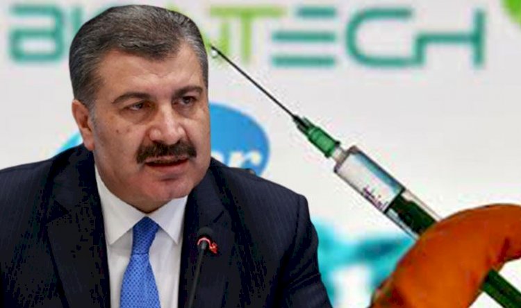Fahrettin Koca, Biontech aşısının Türkiye'ye geldiğini duyurdu