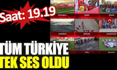 Tüm Türkiye tek ses oldu