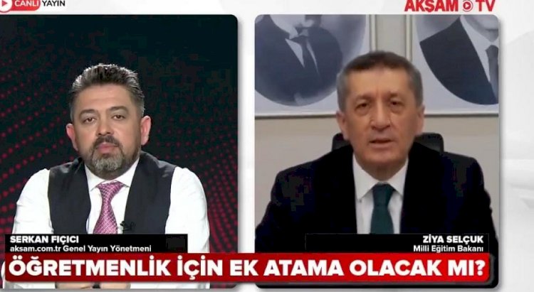 Milli Eğitim Bakanı Ziya Selçuk, aksam.com.tr Genel Yayın Yönetmeni Serkan Fıçıcı'nın konuğu oldu