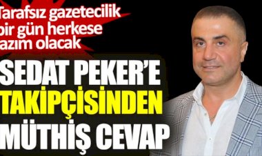 Sedat Peker’e takipçisinden müthiş cevap