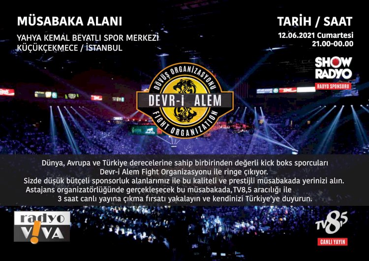 Devr-i Alem Fight Kick Boks Organizasyonu Serisi 12 Haziranda İstanbul’da başlıyor.
