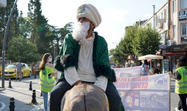 Böyle tepki görülmedi  Nasrettin Hoca ve eşeği dereye maya çaldı