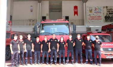 LÜLEBURGAZ İTFAİYESİ MARMARİS YANGININA ALKIŞLARLA UĞURLANDI