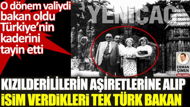 Kızılderililerin aşiretlerine alıp isim verdikleri tek Türk bakan