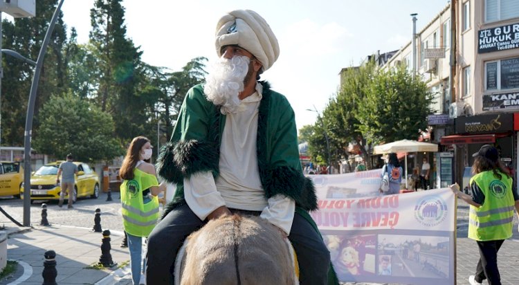 Böyle tepki görülmedi  Nasrettin Hoca ve eşeği dereye maya çaldı