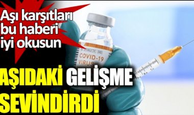 Aşıdaki gelişme sevindirdi