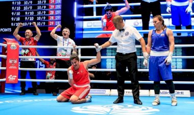 Olimpik Anneler projesinin sporcularından Busenaz Sürmeneli Altın Madalya kazandı