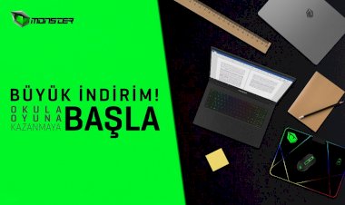 Tarihin En Büyük İndirimleri Monster Notebook’ta “Okula Dönüş Kampanyası” ile Başladı!