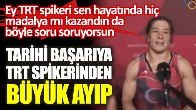 Tarihi başarıya TRT spikerinden büyük ayıp