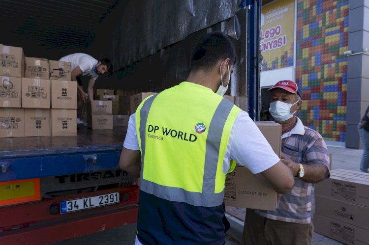 DP World ve iştiraki P&O Ferrymasters olarak yangınla mücadele için ihtiyaç malzemelerinin lojistiğini sağlıyoruz