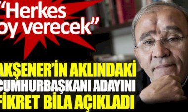 Meral Akşener'in aklındaki cumhurbaşkanı adayını Fikret Bila açıkladı