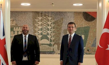 KKTC KÖKENLİ BAŞKONSOLOS’TAN İMAMOĞLU’NA NEZAKET ZİYARETİ