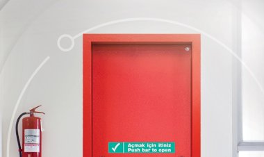 Yangın anında güvenli tahliye kapıdan başlıyor