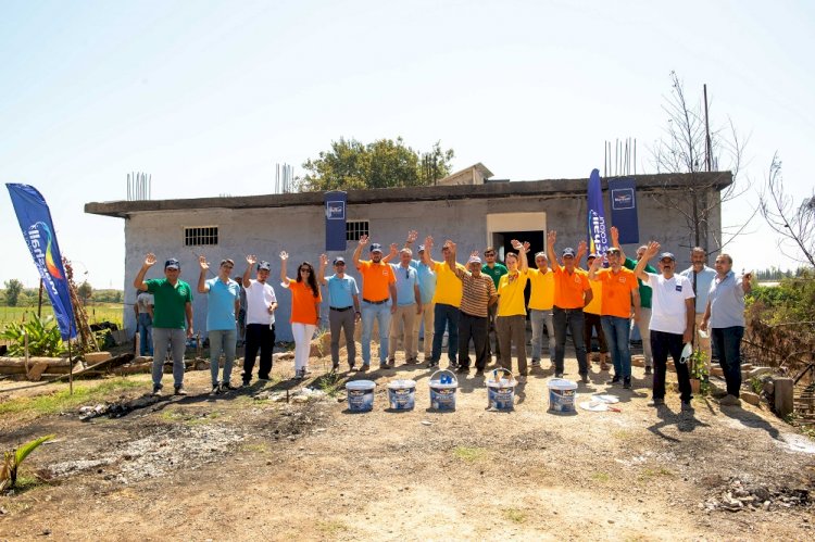 Marshall’dan Manavgat’ta yangın sebebiyle hasar gören yaşam alanlarına boya desteği