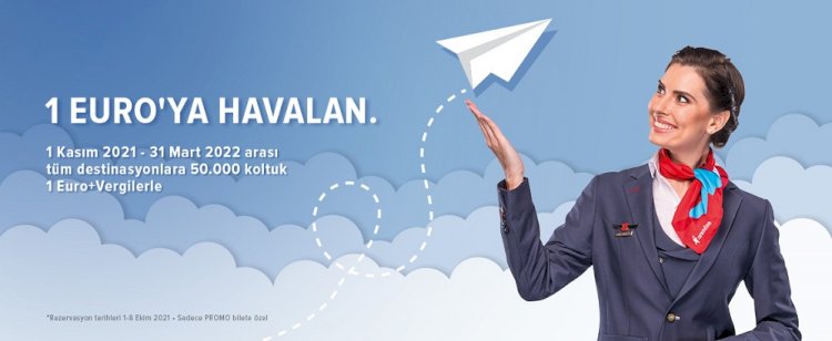 Corendon Airlines'tan benzersiz kampanya: Kış sezonunda 1 Euro + vergilerle uçak bileti