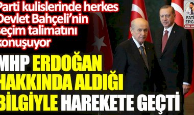 Parti kulislerinde herkes Devlet Bahçeli’nin seçim talimatını konuşuyor.