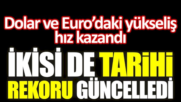 Dolar ve Euro tarihi rekorunu güncelledi