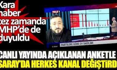 Canlı yayında açıklanan anketle Saray'da herkes kanal değiştirdi! Kara haber MHP'de de duyuldu